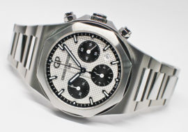 ジラールペルゴ ロレアート クロノグラフ 42MM 81020-11-131-11A シルバー/ブラック SS