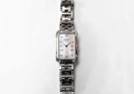 エルメス クロアジュール CR2.210 ピンクシェル文字盤 レディース