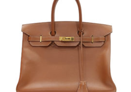 エルメス バーキン35 ゴールド クシュベル ゴールド金具 □Ｃ刻印