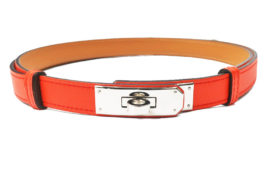 エルメス ケリーベルト 18 オレンジ T刻印