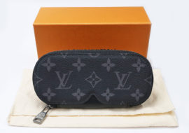 ルイヴィトン モノグラム・エクリプス エテュイ・リュネット GM GI0654 メガネケース