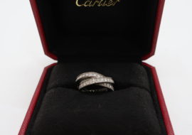 カルティエ トリニティリング ホワイトゴールド フルダイヤ