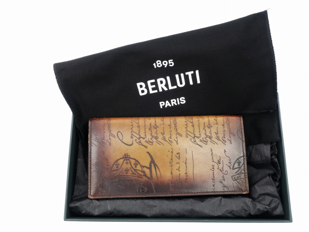 ベルルッティ サンタルレザーウォレット カリグラフィ 長財布