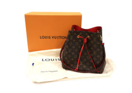 ルイヴィトン モノグラム ネオノエ コクリコ 巾着 ショルダーバッグ M44021 レディース