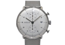 ユンハンス マックスビル クロノスコープ SS 027.4003 自動巻き メンズ