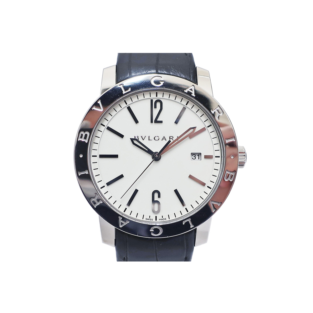 ブルガリ BVLGARI ブルガリブルガリ 102056 BB41S SS レザー 自動巻き メンズ