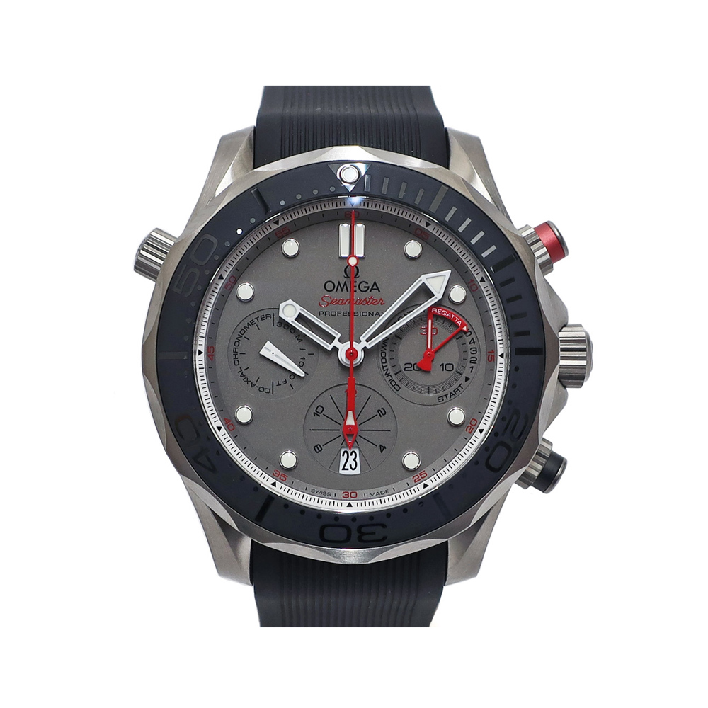 オメガ OMEGA シーマスター ダイバー300m 212.92.44.50.99.001 コーアクシャル クロノグラフ チタン ラバー 自動巻き メンズ