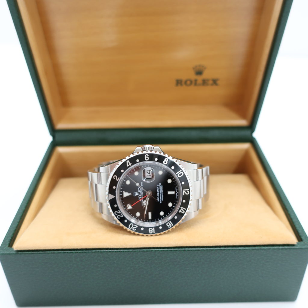 ロレックス GMTマスターⅡ ブラック文字盤 SS 16710