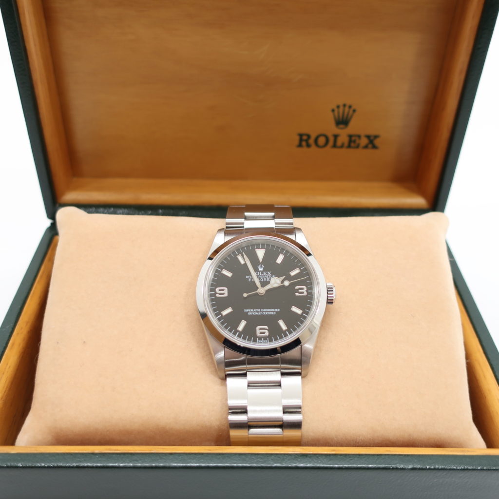 ロレックス エクスプローラーⅠ ブラック文字盤 SS 14270