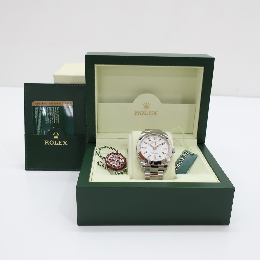 ロレックス ミルガウス ホワイト文字盤 116400 SS