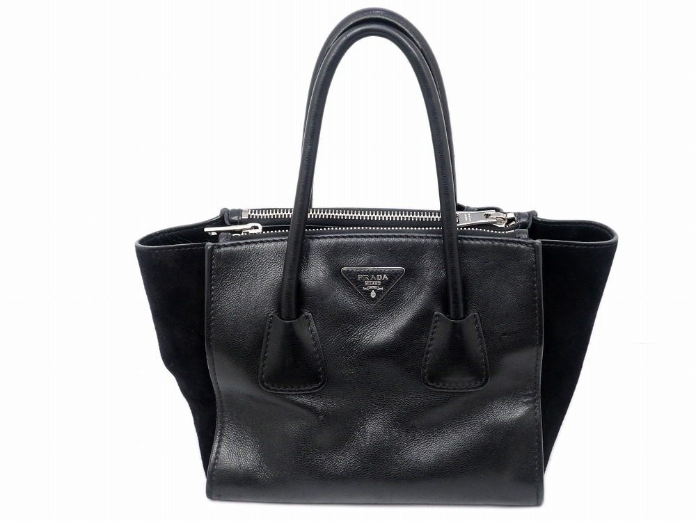 プラダ 2WAY レザー ハンドバッグ B2625M ブラック