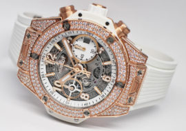 ウブロ ビッグバン ウニコ キングゴールド ホワイト パヴェ 441.OE.2011.RW.1704