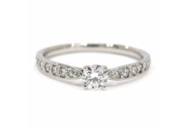 ティファニー ハーモニー リング PT950 ダイヤモンド0.20