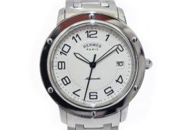 エルメス HERMES クリッパー クラシック オートマチック CP2.810 SS シルバー 自動巻き メンズ