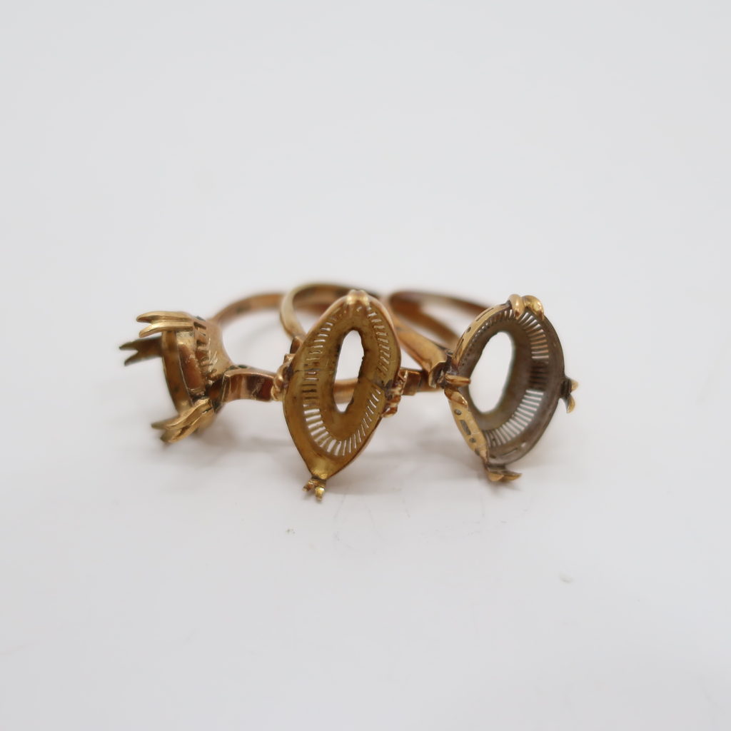 リング K18 ゴールド 750 石取れ リング枠のみ 7.8ｇ