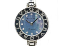 ブルガリ B-Zero1 BZ22S ビーゼロワン バングルウォッチ ブルーシェル文字盤 12Pダイヤ Sサイズ