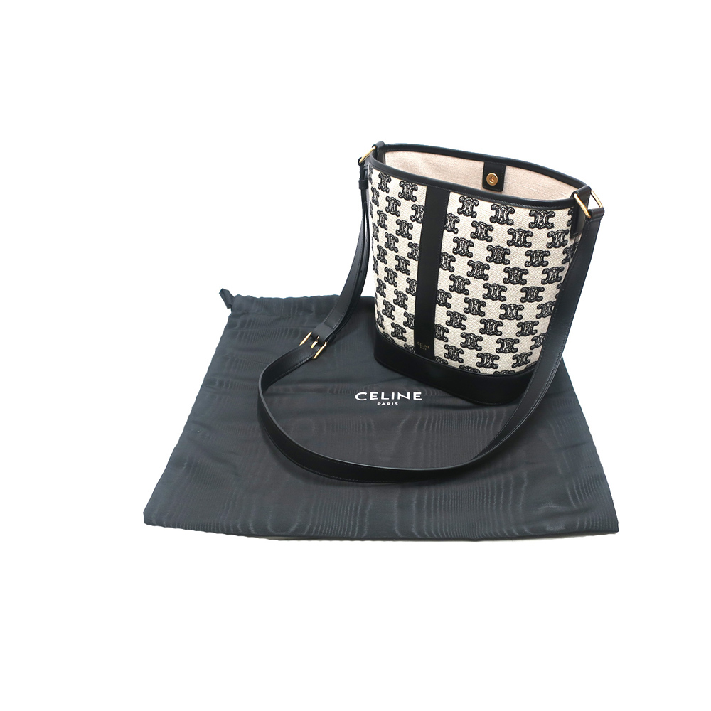 セリーヌ CELINE スモールバケット トリオンフ ショルダー クロスボディバッグ 191442CS8.38NO レディース