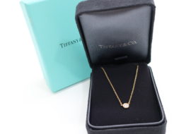 ティファニー バイザヤード ネックレス ダイヤモンド 一粒 ゴールド 750