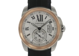カルティエ カリブル ドゥ カルティエ W7100039 SS/PG/レザー