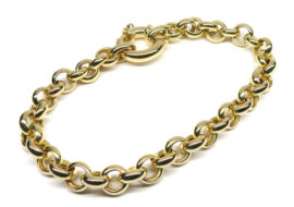 ポンテヴェキオ ブレスレット チェーン K18 750YG イエローゴールド