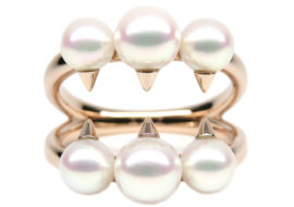 タサキ リング デインジャー シグネチャー 750SG サクラゴールド PG パール 4497