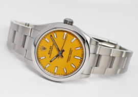 ロレックス オイスターパーペチュアル 31 277200 イエロー SS レディース 保証書付き 2022年 新品