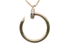 カルティエ ネックレス ジュストアンクル 750PG ピンクゴールド ダイヤモンド B7224513