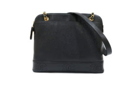 シャネル CHANEL チェーントート ショルダーバッグ キャビアスキン A07265 ブラック