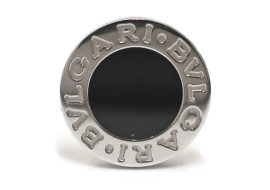 ブルガリ BVLGARI ブルガリブルガリ オニキス シングル ピアス 750WG 356121