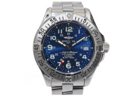 ブライトリング BREITLING スーパーオーシャン A17360 ブルー SS 自動巻き