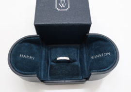 ハリーウィンストン リング Pt950 プリンセスカット ダイヤモンド プラチナ