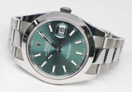 ロレックス デイトジャスト 41 126300 ミントグリーン SS メンズ  2022年