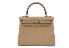 エルメス ケリー25 内縫い トゴ チャイ ゴールド金具 U刻印