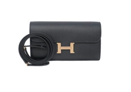 エルメス コンスタンス ロング トゥーゴー ブラック/ピンクゴールド金具 Z刻印 エプソン