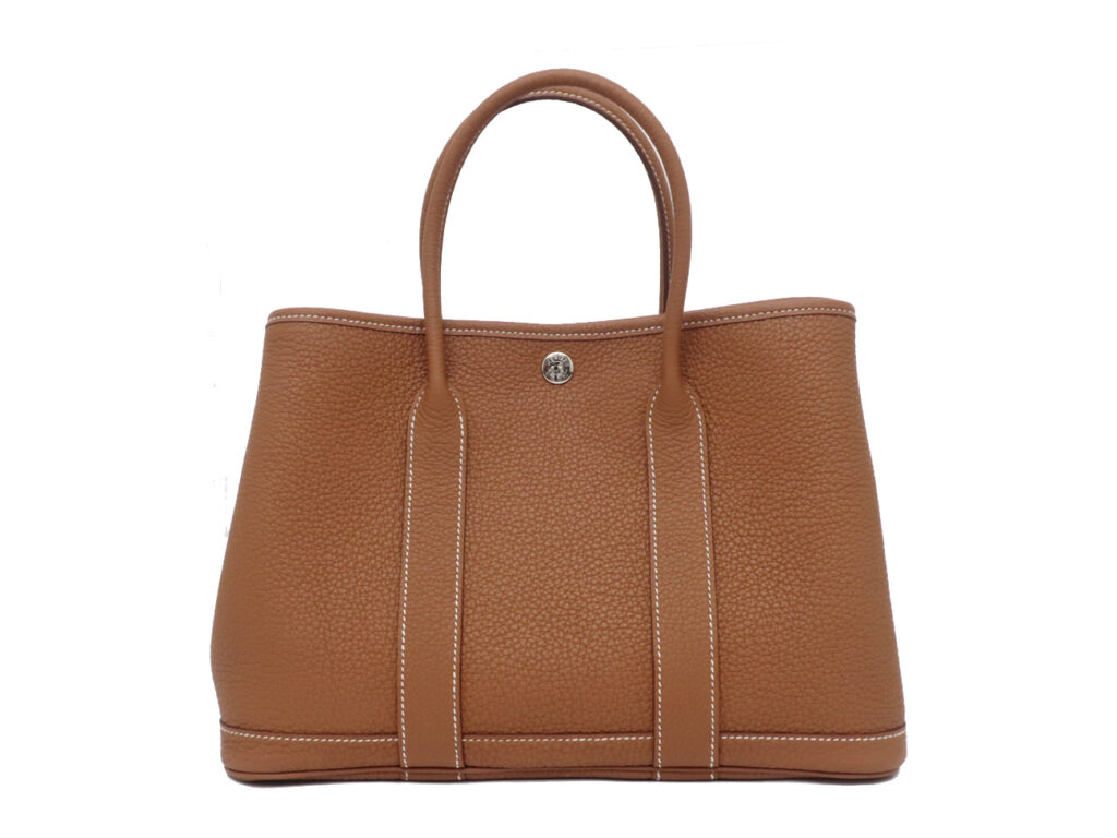 エルメス  ガーデンパーティTPM ネゴンダ ゴールド シルバー金具 U刻印