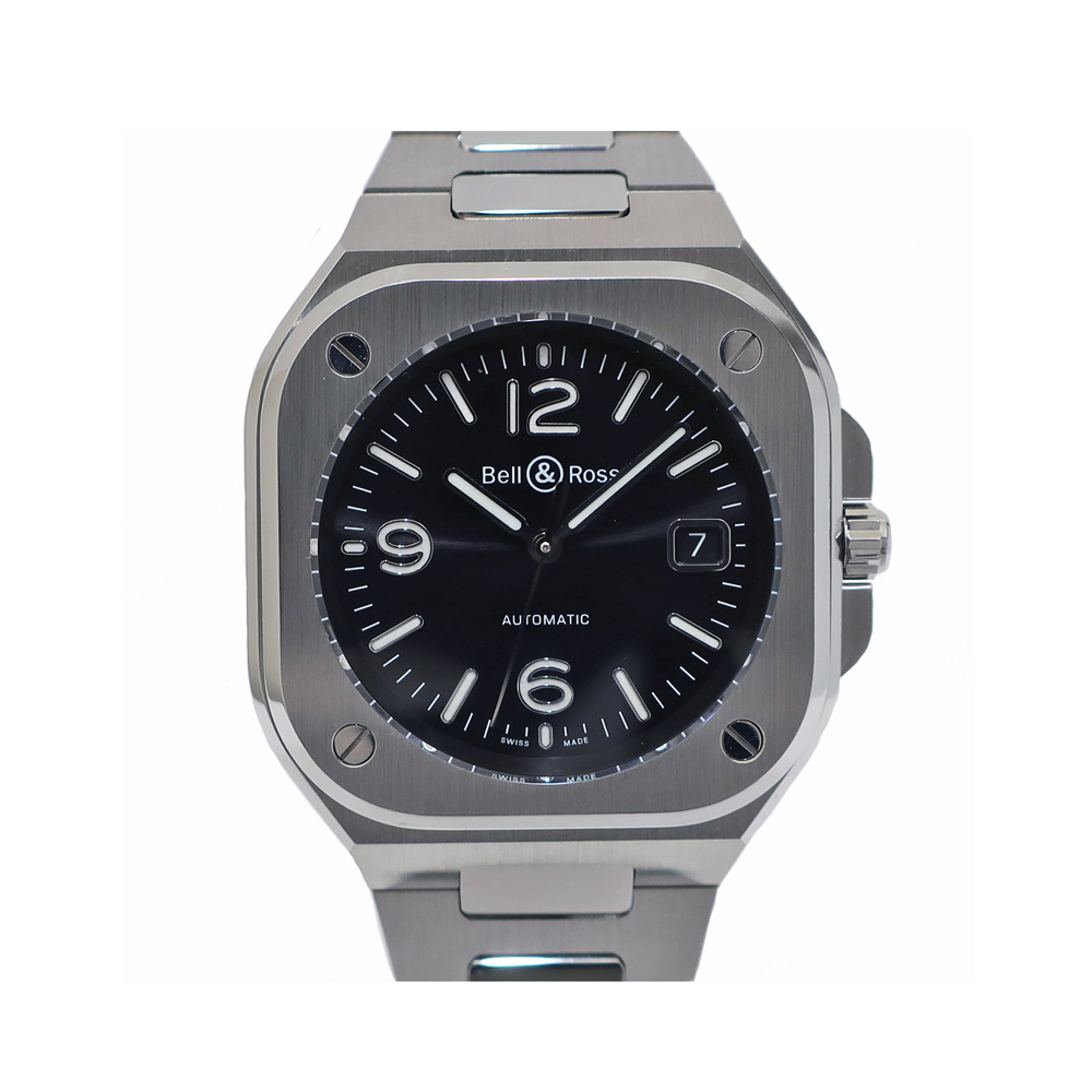 ベル&ロス BELL&ROSS BR05 ブラックスティール BR05A-BL-ST/SST SS 自動巻き