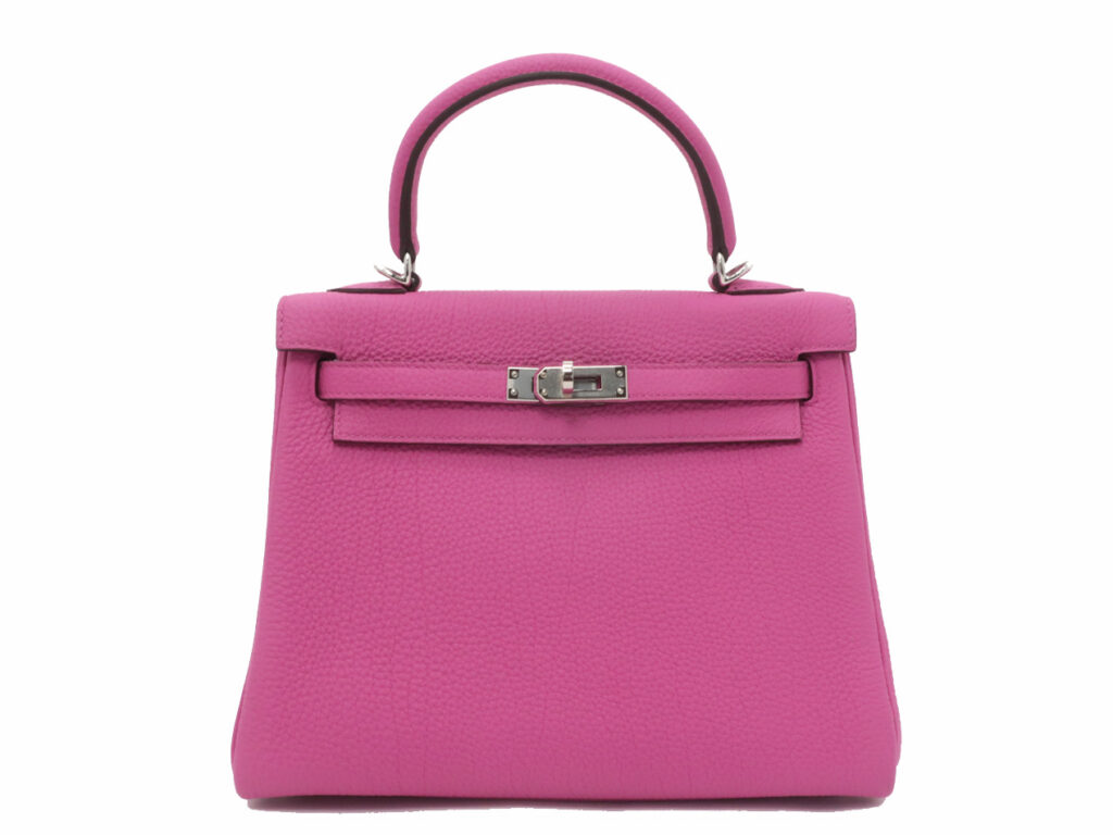 エルメス ケリー25 内縫い トゴ マグノリア シルバー金具 D刻印