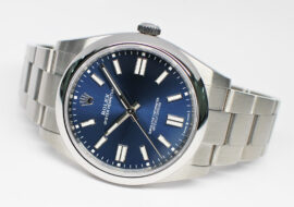 ロレックス オイスターパーペチュアル 41 124300 ブライトブルー SS メンズ 2022年