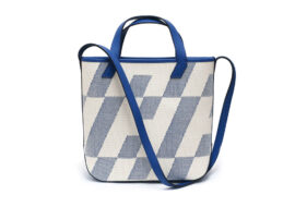 エルメス HERMES HアンビエPM 2wayバッグ ブルー トワルアッシュ スイフト