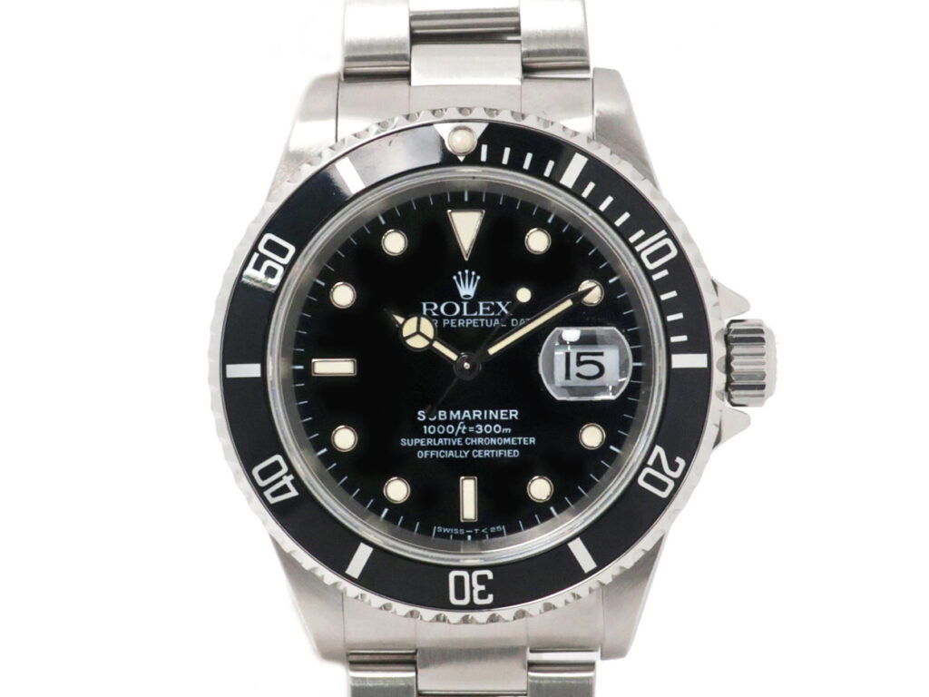 ロレックス サブマリーナデイト 16610 黒文字盤 U番 トリチウム SS 自動巻き