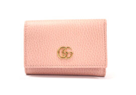 グッチ GUCCI GGマーモント ミディアムウォレット 財布 レザー ピンク 644407