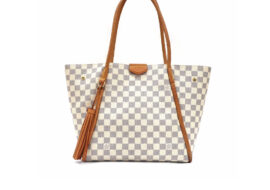 ルイヴィトン LOUIS VUITTON ダミエアズール プロプリアノ トートバッグ ショルダー フリンジ N44027