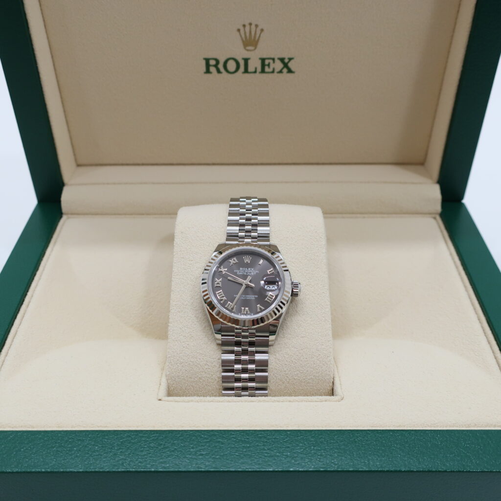 ロレックス デイトジャスト 279174 ダークグレーローマ文字盤 ジュビリー SS WG