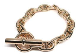 エルメス ブレスレット シェーヌダンクルMM 16コマ 750PG 2021年製造