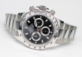ロレックス デイトナ 116520 ランダム ブラック SS 自動巻き メンズ 保証書付き 2015年