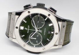 ウブロ クラシックフュージョン クロノグラフ チタニウム 521.NX.8970.LR グリーン