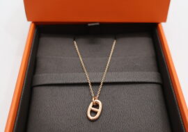 エルメス ファランドールPM ネックレス K18PG ピンクゴールド