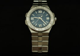 ショパール アルパインイーグル SS ダイヤベゼル ブルー文字盤