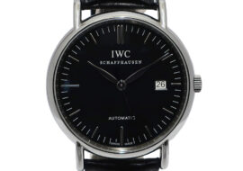 IWC インターナショナルウォッチカンパニー ポートフィノ IW356305 ブラック SS レザー 自動巻き