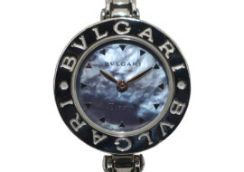 ブルガリ BVLGARI B-Zero1 ビーゼロワン BZ22S Mサイズ SS パープルシェル クォーツ